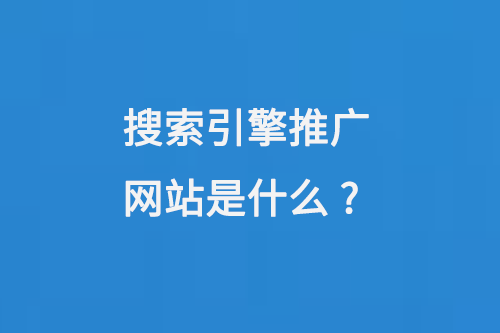搜索引擎推廣網(wǎng)站是什么