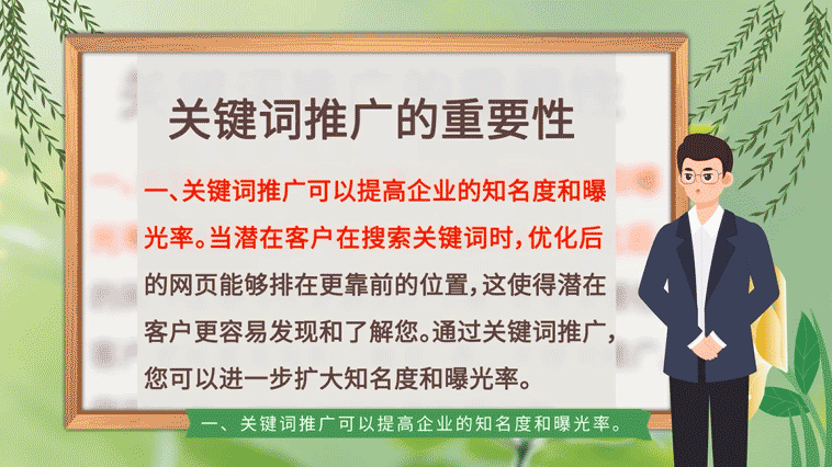 關(guān)鍵詞推廣提高企業(yè)的知名度和曝光率