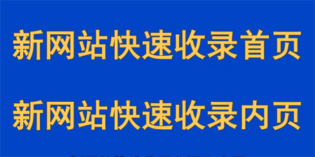 新網站快速收錄首頁，新網站快速收錄內頁 